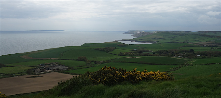 View west from Swyre Head